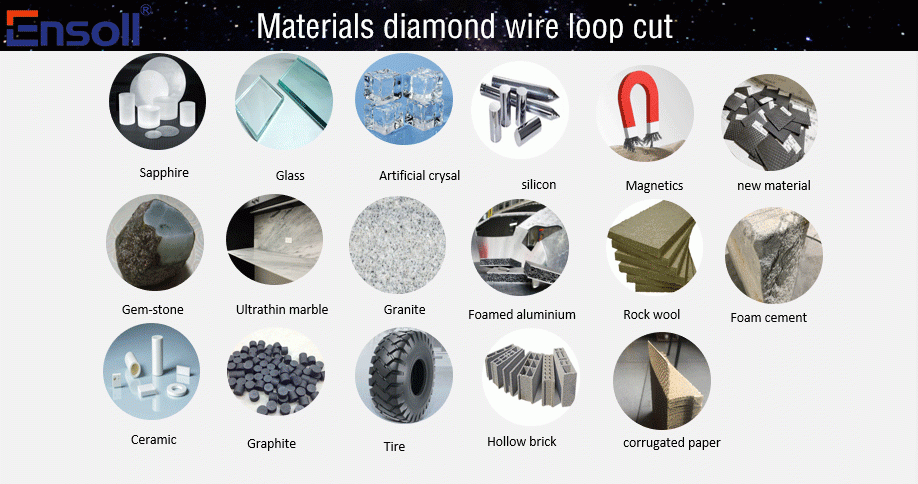 endless diamond wire saw cutting machine