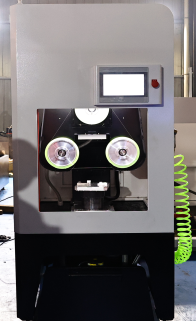 ESO-GM endless diamond wire saw used for the H-K9L optical glass cutting test