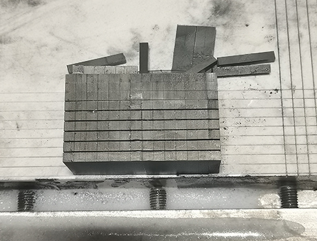 Magnetic material slicing