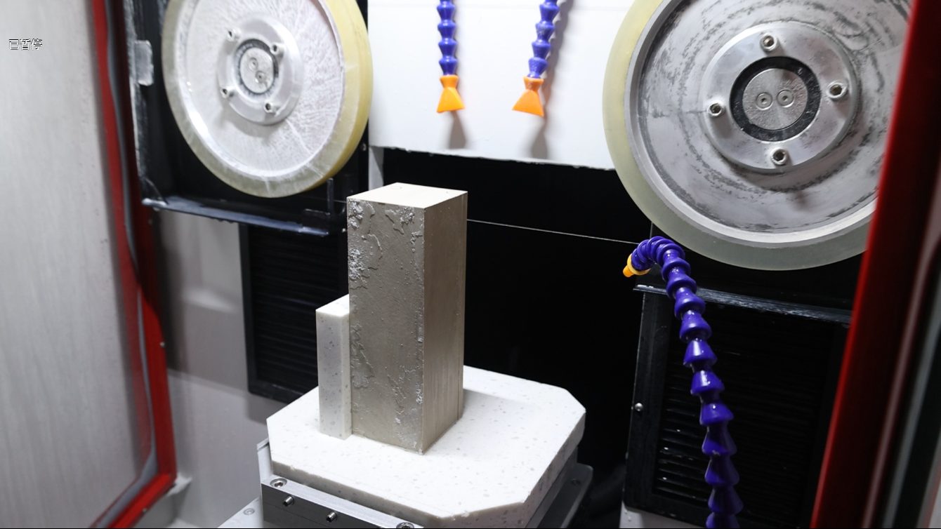 Cutting PEEK plastic with a diamond wire loop